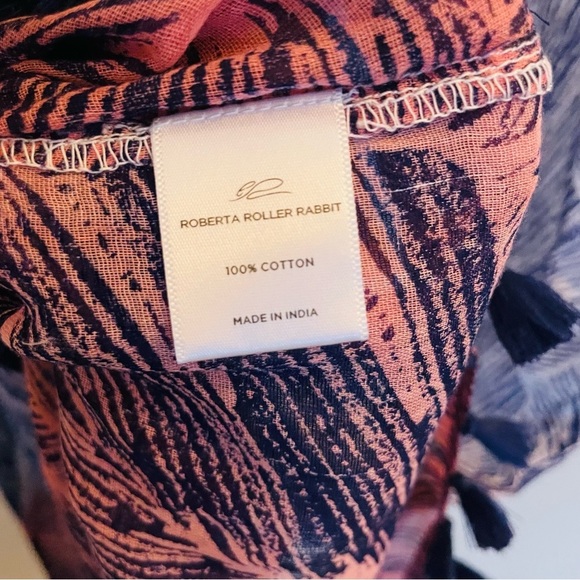 NEW ROBERTA ROLLER RABBIT Palm Pink Ombre Long Kurta Swim Cover Up Size XS - Picture 5 of 12